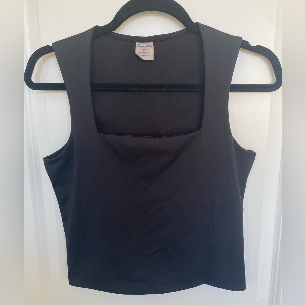 No Boundaries Black Sleeveless Top